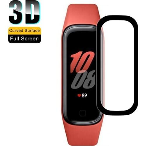 3D FULL Coverage Screen Protector Film For Samsung Galaxy Fit2 Fit 2 Smartwatch Clear Water-proof Film Curved Composite Material