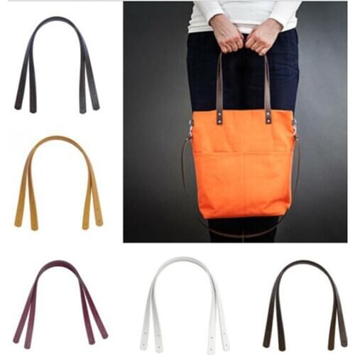 1Pc 60cm Bag Belt Detachable PU Leather Handle Women Shoulder Bag Strap DIY Replacement Accessories Handbag Handle Strap Band