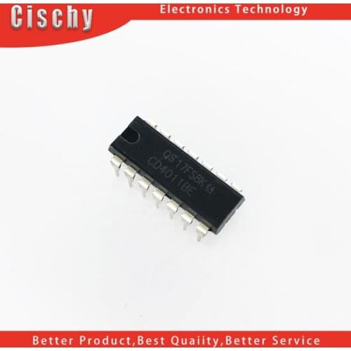 10PCS CD4011BE DIP14 CD4011 DIP 4011BE DIP-14 new and original IC