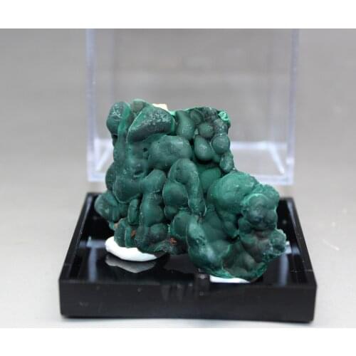100% natural malachite mineral specimen stones and crystals healing crystals quartz gemstones box size 5.2cm