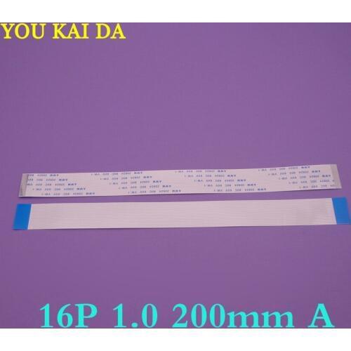 100pcs/lot New FFC FPC flat flexible cable 1.0mm pitch 16 pin 16pin Forward Length 200mm Width 17mm Ribbon Flex Cable