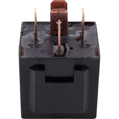 40A DC 12V 5 Pins SPDT Truck Auto Car Alarm Audio Relay JD1914 Black