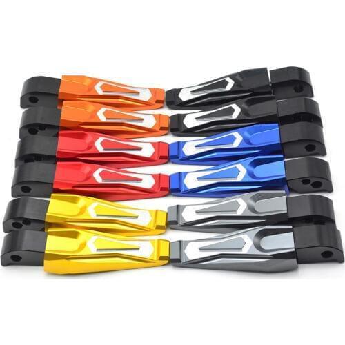Motorcycle Accessories CNC Aluminum Motorcycle Rear Passenger Foot Pegs Pedals Footrests For Yamaha MT-07 MT 07 MT07 2014 2015
