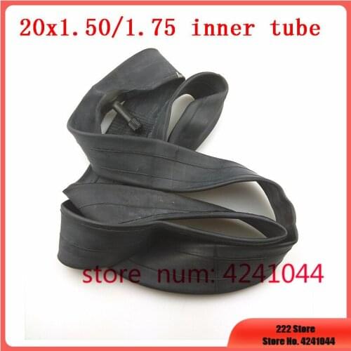 Free shipping 20X1.50/1.75 E-bike butyl rubber inner tube 20*1.50 20*175 tricycle childrens bicycle folding bicycle tire tube