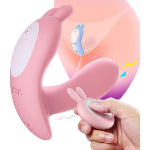 Wireless Remote Wearable Silicone Dildo Rabbit Vibrator Rechargeable Sex Toys For Women G-spot Clit Stimulator Couple Sex Shop