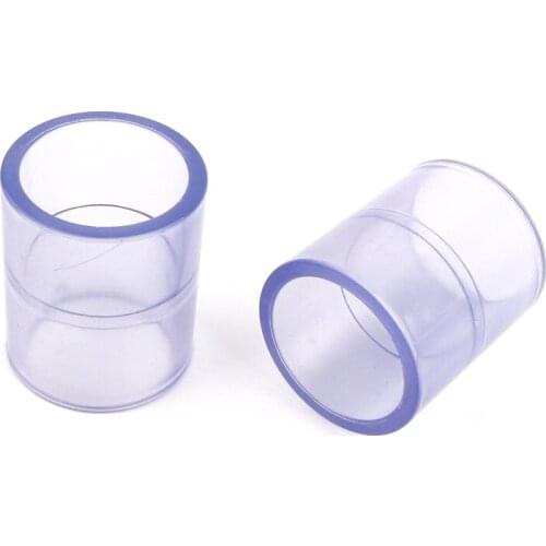 1pc 32mm Transparent PVC Pipe Connector Direct Joints Aquarium Fish Tank Parts Garden Water Connectors Home Drinking Water Tube