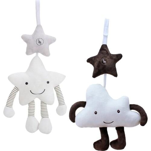 Baby Crib Pram Cartoon Hanging Rattle Stroller Bed Pushchair Hanging Windchime Toy for Kids Early Development