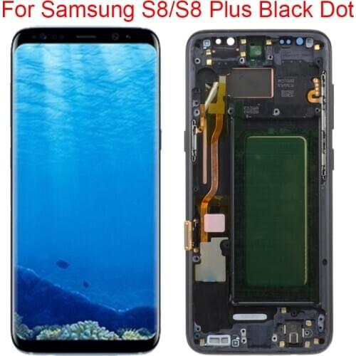 Dead Pixel S8 Plus Display For Samsung S8 G950A LCD And Frame S8 Plus SM-G955A Display Touch Screen Digitizer Assembly
