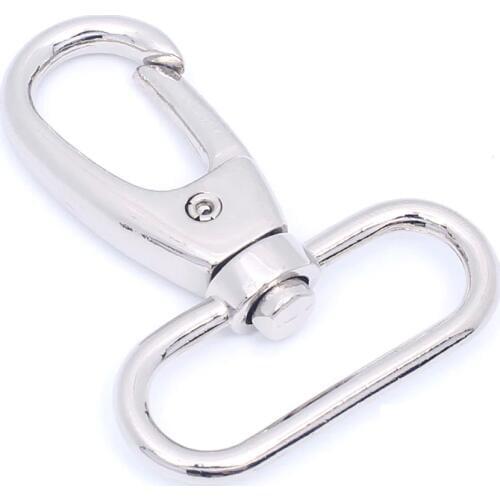 Swivel Snap Hook Bag Hardware 1 1/2" Nickel Pack of 30