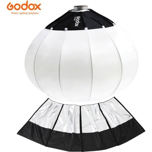 Godox Bowens Lantern Softbox CS65D 65CM / CS85D 85CM Foldable Quick-install Round Soft Box for Studio Flash LED Continuous Light
