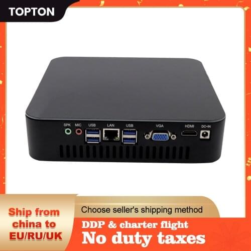 TOPTON i7 9700 i5 9400 i3 9100 Gaming Mini PC Windows 10 Desktop Computer Gamer linux intel Nettop Barebone HTPC UHD630 WiFi