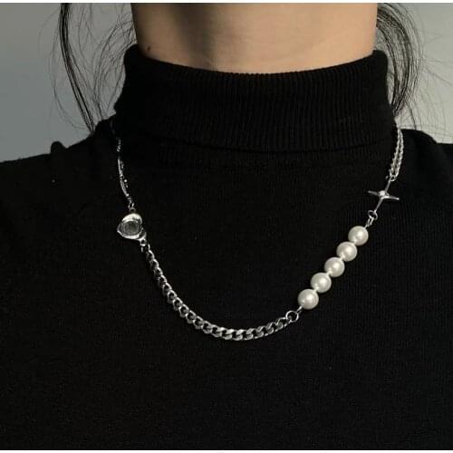 Classic ring pearl necklace anniversary gift necklace women chains