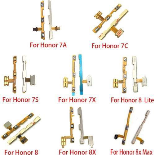 Power Switch On/Off Button Volume control Key Button Flex Cable For Huawei Honor 8 9 10 Lite 6X 7X 8X Max 7S 7A 7C 20 4C Pro