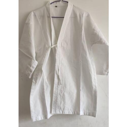 UNISEX Summer high quality pure cotton Kendo uniforms hakama Tops kung fu hapkido suits clothing blue/white