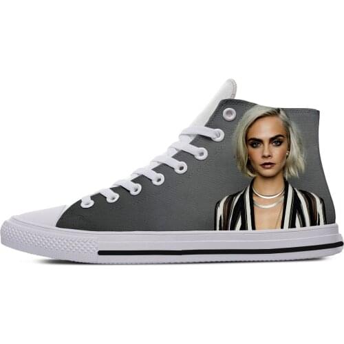 2019 hot fashion 3D Cara Delevingne High Sneakers for men/women high quality 3D printing handiness casual shoes