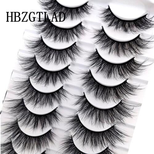 HBZGTLAD New 2/10 pairs 15-23mm natural 3D false eyelashes fake lashes makeup kit Mink Lashes extension mink eyelashes maquiagem