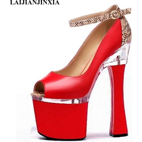 New high heels 18cm Roman shoe KTV is super night, sexy and womens Dance Shoes