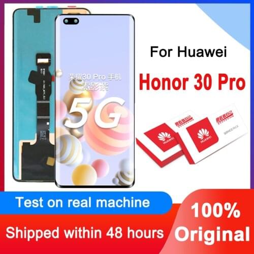 Original Tested 6.57'' Display Replacement For Huawei Honor 30 Pro LCD Touch Screen Digitizer Assembly For Honor30 Pro EBG-AN00