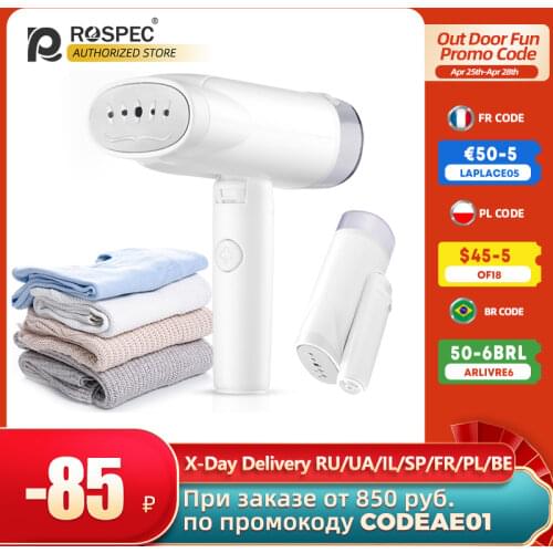 ROSPEC Steam Brush Clothes Generator Foldable Handheld Garment Steamer Steam Ironing Machine Steamer Iron Portable For Traveling