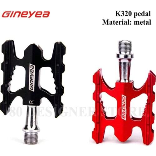 GINEYEA Pedals K320 Aluminum Alloy Palin Pedal Mountain Bike Road Bike Anti-Slip Ultra Light Pedal Anti-Skid MTB K320 Pedal road