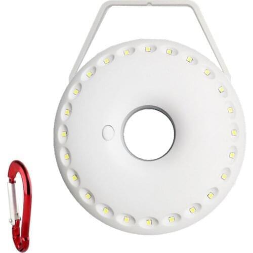 24LED Portable Umbrella Lamp Beach Patio Garde Parasol Light Outdoor Camping Tent Light Emergency Light Battery Powered