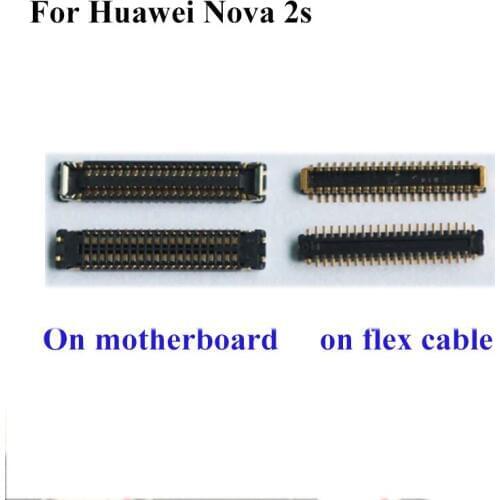 2PCS FPC connector For Huawei Nova 2s 2 S LCD display screen on Flex cable on mainboard motherboard For Huawei Nova2s 2s 2 S