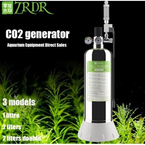 Aquarium DIY CO2 Generator System Kit With Pressure Air Flow Adjustment Water Plant Fish Aquarium Co2 ValveCo2 gas cylinder