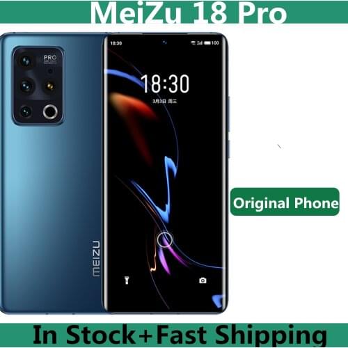 Original Meizu 18 Pro 5G Mobile Phone Snapdragon 888 Android 10.0 6.7" 3200X1440 120hz 50.0MP 40W Mcharge Screen Fingerprint