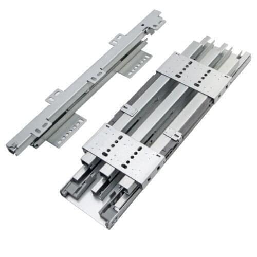 Heavy-Duty Slide Rails for High-Deep Cabinets 80kg Heavy-Duty Side-Mounted Cabinets Wardrobe Upper and Lower Rail Slides