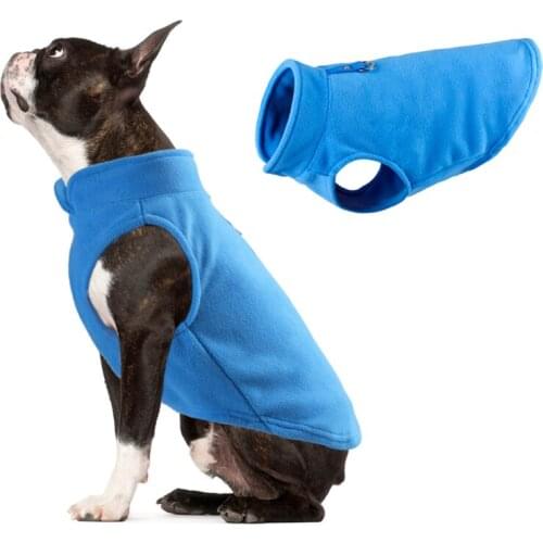Warm Winter French Bulldog Vest Puppy Cat Clothing Pug Costumes Jacket For Small Dogs Chihuahua Fleece Pet Clothes Ropa Perro
