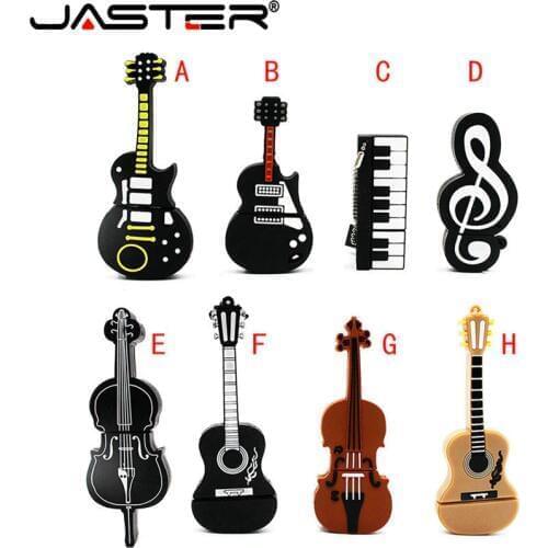 JASTER Music note pen drive musical instrument usb flash drive Usb 2.0 4GB 8GB 16GB 32GB 64GB cartoon memory stick U disk gift