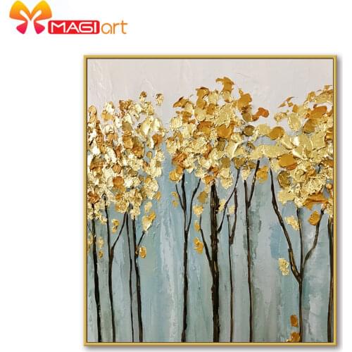 Cross stitch kits Embroidery needlework sets 11CT water soluble canvas patterns 14CT Modern style Golden woods -NCMF292