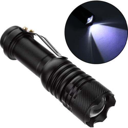 1pc Flashlight Torch LED Flashlights Tactical Lighting Tools Super Bright Bicycle Light Outdoor Hiking Camping Lamp Zoomable