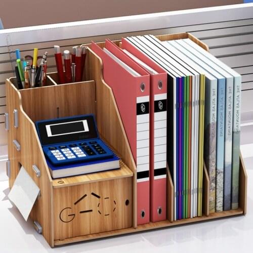 Storage Box Large Capacity Thickened File Rack Office Supplies Folder Storage Rack Desk Organizer Multi-Divided Pen Holder