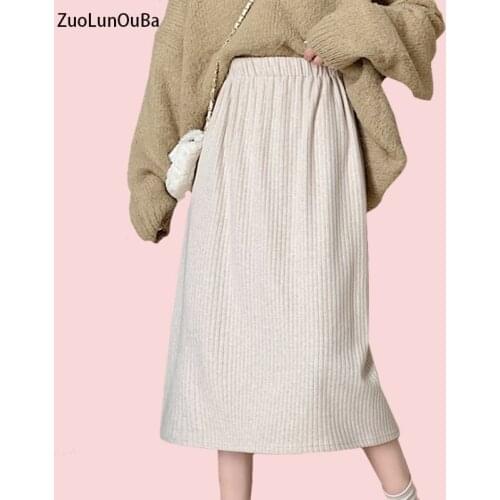 Женские трикотажные юбки Zuolunouba China At AliExpress