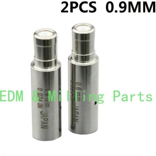 2PCS CNC EDM Driling Wire Cut Machine Parts White Ceramic Electrode Guide 0.9MM For EDM Wire Cut Mill Part