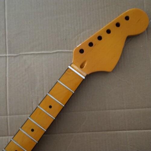 21 frets Maple Guitar Neck part maple Fingerboard for ST style big headstock