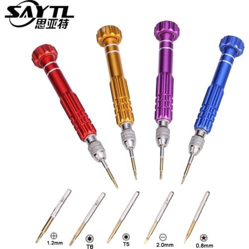 5 in 1 Screwdriver Repair Kit phone opening for Watch Cell Mobile Phone DIY Disassemble Open Tool Precision Screwdrivers