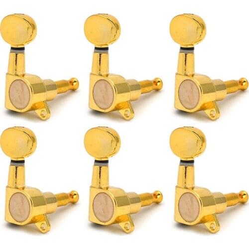 6PCS Guitar Tuning Pegs Tuner Machine Heads Closed tuning peg machine head Chrome-Gold