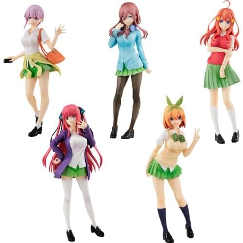 The Five-Half Bride Nakano Miku Anime Figures Model Ornaments Pvc Model Cartoon Toys Colletible Model Toys Anime Toys Gifts