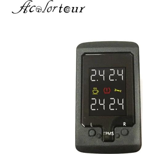 Car OBD LCD Display Adapter For Honda Crosstour Elysion 2014 No Sensor TPMS Tire Pressure Monitoring System Security Warning