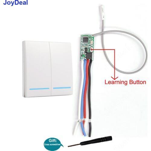 433Mhz DC 10V 12V 24V 1CH Wireless Remote Control Switch RF Receiver Controller Mini Module Led Lighting Wall Panel Power Switch