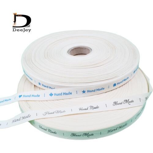 Stock 100% cotton DIY handmade garment tags 1.5cm width cotton ribbon DIY crafts sewing accessories 12 meters lot