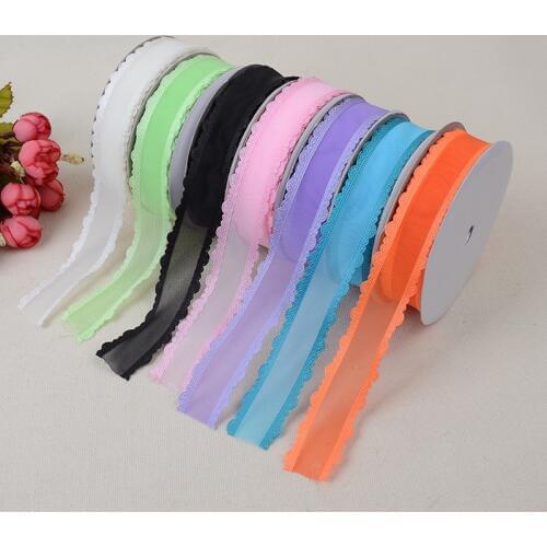 Hot Boutique Pure Color Yarn Bandwidth 2.5cm Lace Garment Webbing Fashion Table Cloth Lace Weaving Clothing Decoration Belt