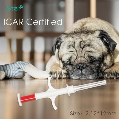 Animal Id Implantable Injector Rfid Transponder Syringe With Rfid Glass Capsule Tag 2*12mm Set X50
