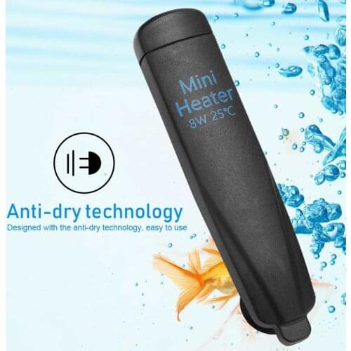 Mini Fish Tank Heater Shatterproof Constant Temperature Mini Heater Heating Warmer Aquarium Fish Tank Heating Rod 220V EU Plug