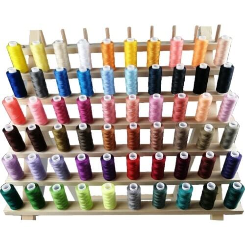 Sewing Thread 60 Colors Set Polyester 40S/2 For Sewing Machine,Hand Sewing,Quilting,Serger,Overlock