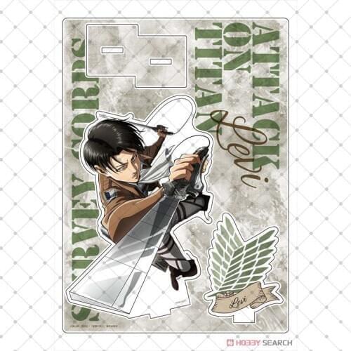 Anime Attack on Titan Casual Wear Series Acrylic Stand Figure Model Desktop Decor Rivaille Eren Jager Mikasa Ackerman Gifts