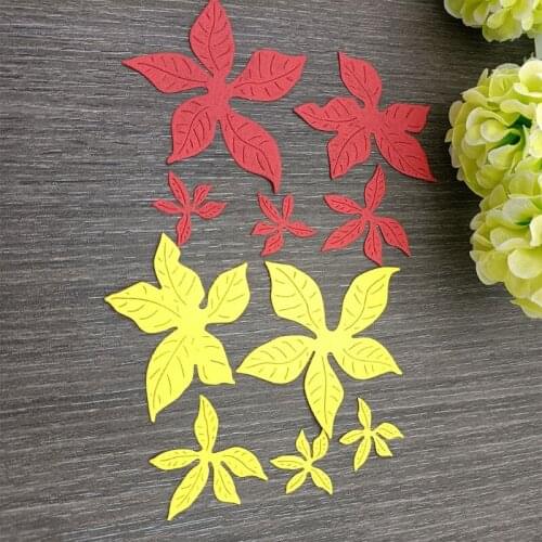 Q9QF Tree Leaves Metal Cutting Dies Stencil DIY Scrapbooking Album Paper Card Template Mold Embossing Craft Decor