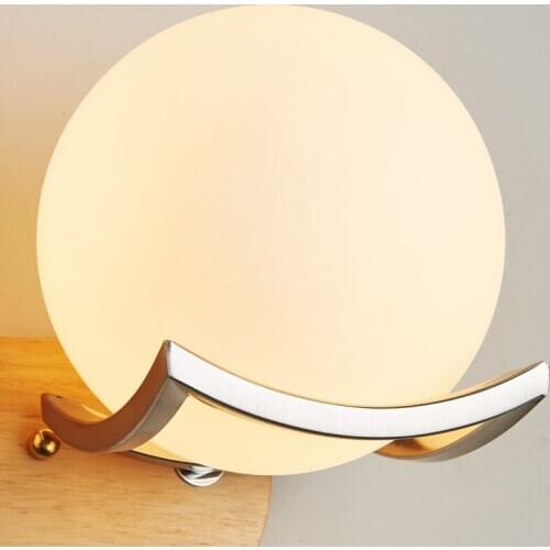 Nordic Creative Designer Studio Wall Light Art Simply Glass Dining Room Hotel Bedroom Light Fixtures Free Shipping